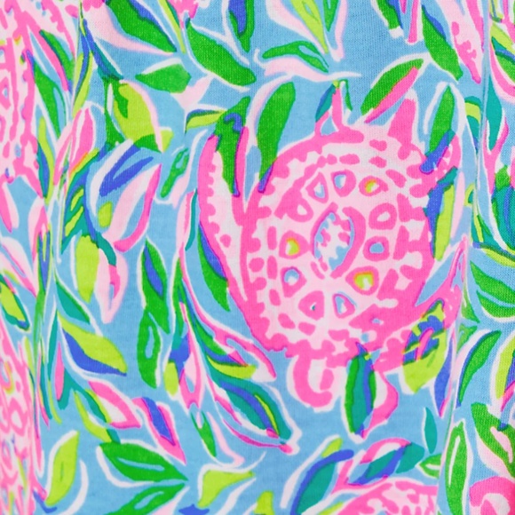 $198 NWT LILLY PULITZER MALONE MAXI DRESS FRENCHIE BLUE PINK TURTLEY IN LOVE L - Picture 8 of 12